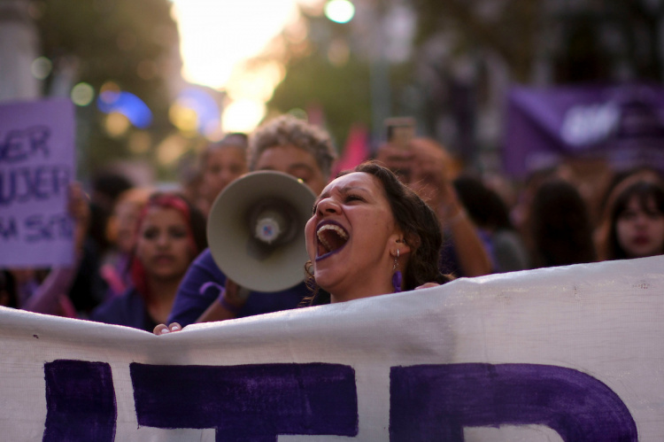Movilización por el 8M | Foto: Pablo Vignali / adhocFOTOS