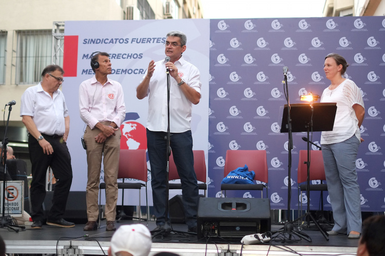 Victor Baez, Hassan Yussuf, Rafael Freire y Uta Dirksen