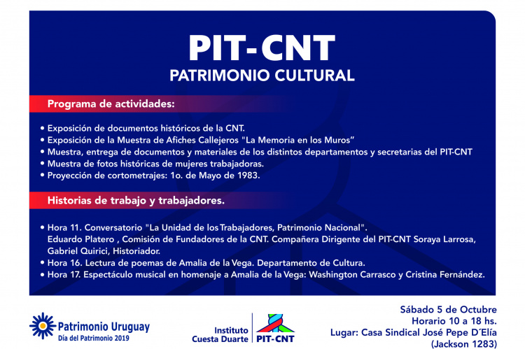 PIT-CNT, patrimonio cultural
