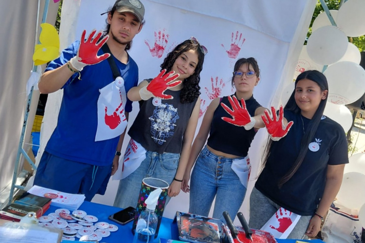 Intervención 25N en Las Piedras | Foto: Seccional Las Piedras