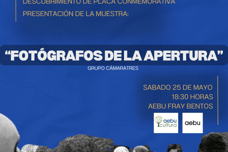 Afiche de la muestra "Fotógrafos de la apertura"