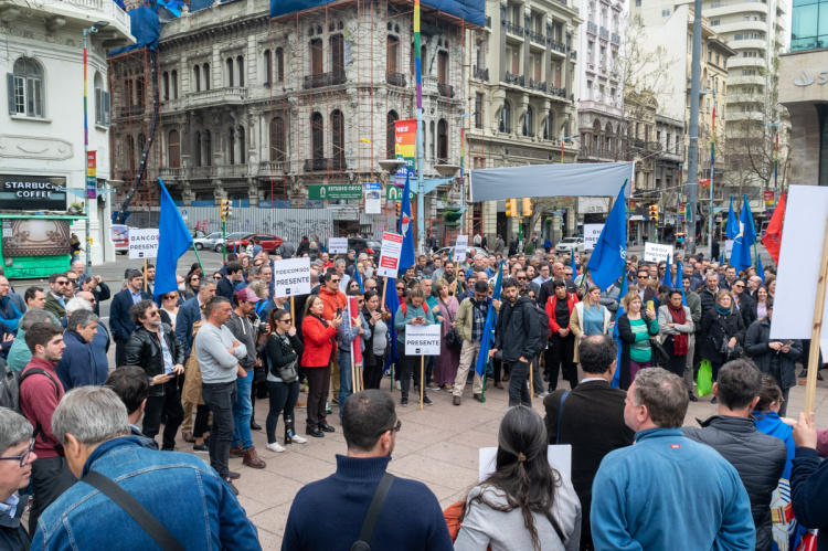 Movilización de AEBU en el año 2024 | Foto: Ignacio Álvarez Vigna