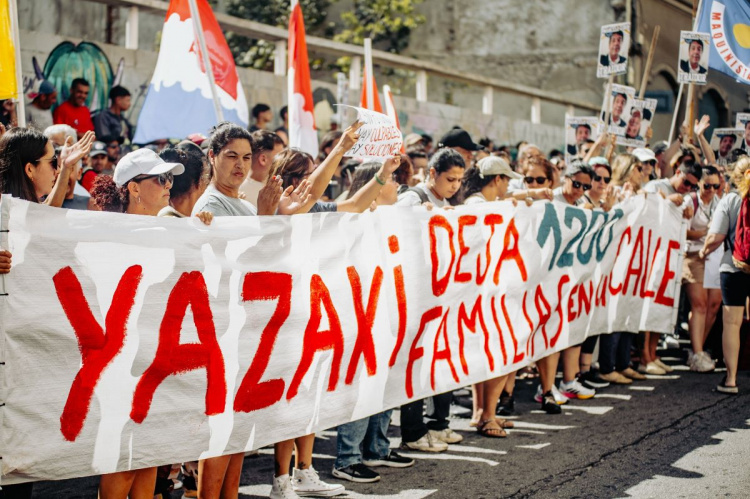 Movilización frente al Ministerio de Trabajo | Foto: PIT-CNT