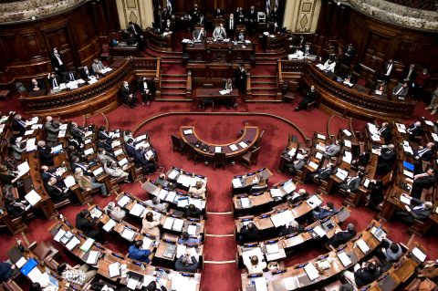Sesión en la Cámara de Diputados del Palacio Legislativo | Foto: Javier Calvelo / adhocFOTOS