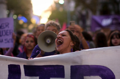 Movilización por el 8M | Foto: Pablo Vignali / adhocFOTOS