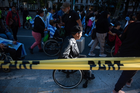 Marcha por el Día Internacional de las Personas con Discapacidad. Foto: PIT-CNT.
