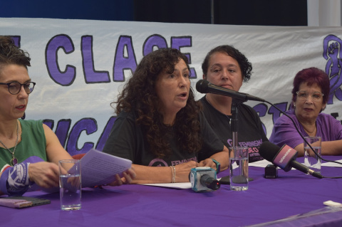 Conferencia de prensa en la sede del PIT-CNT | Foto: Ignacio Álvarez Vigna