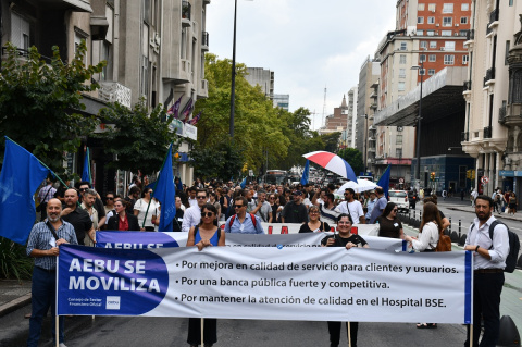Movilización de Banca Oficial por 18 de Julio | Fotos: Ignacio Álvarez Vigna