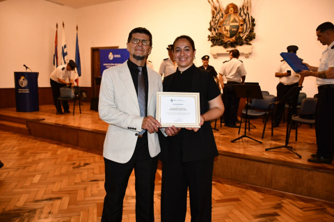 Washington López y Patricia Plada en el aniversario de la DIGEFE | Fotos: Ignacio Álvarez Vigna