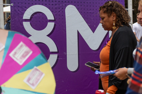 Intervención en Plaza Matriz | Foto: Javier Pérez Seveso 