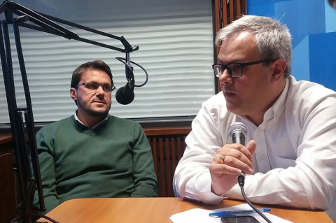 Juan Fernández y José Iglesias en el programa Camacuá y Reconquista. | Foto: Radio Camacuá