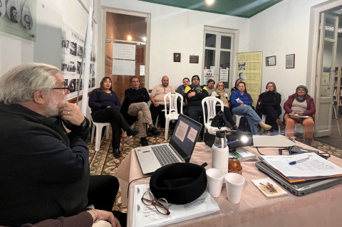 Taller en la seccional Las Piedras | Foto: Patricia Plada