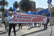 Manifestación frente a Torre Ejecutiva | Foto: Ignacio Álvarez Vigna