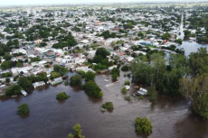 Inundaciones en Florida. Foto: Intendencia departamental.